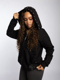 SELENE zip up hoodie "SHADOW 6ØØ"