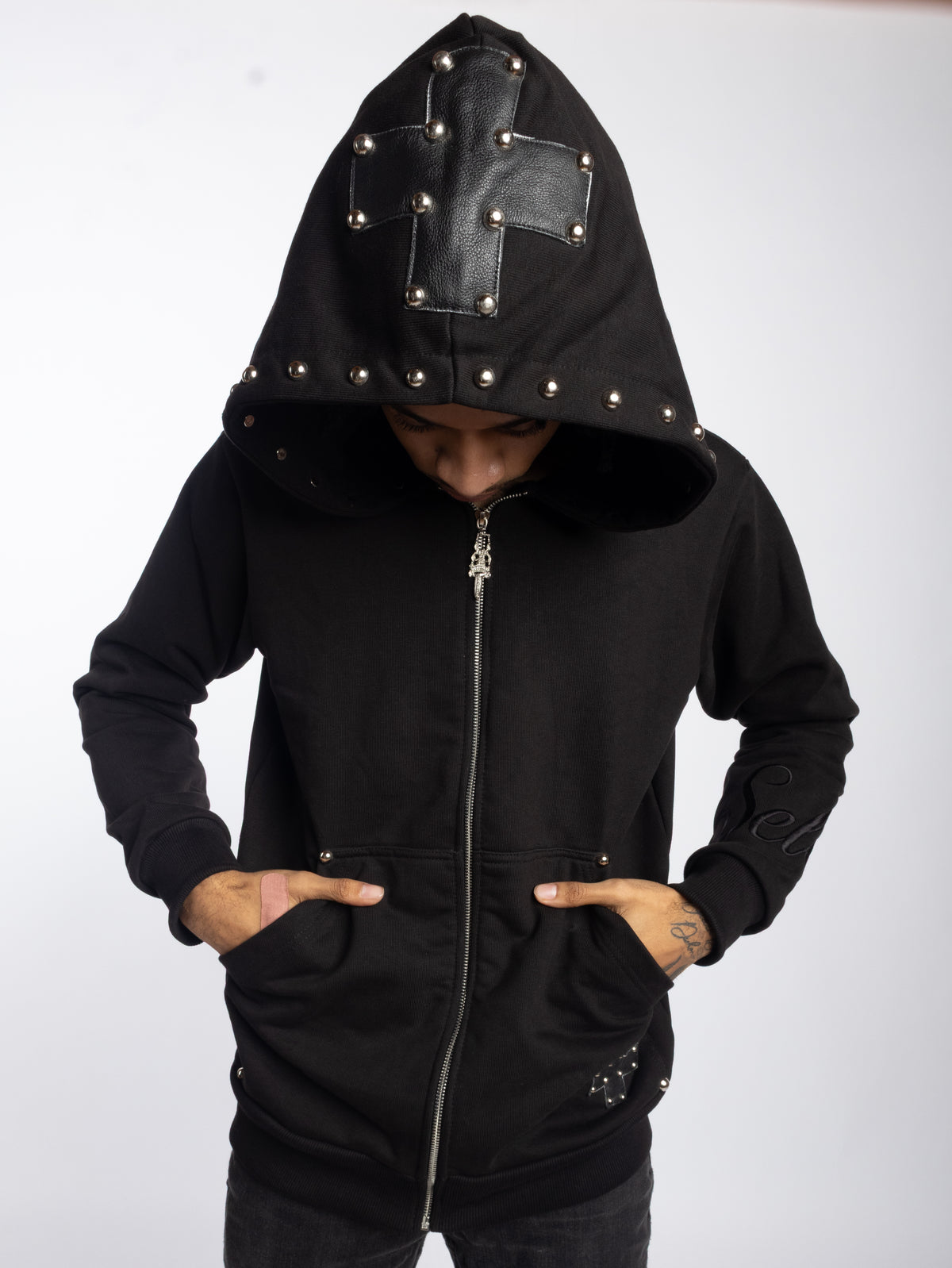 SELENE zip up hoodie "SHADOW 6ØØ"